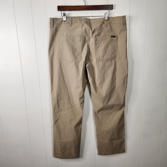 Eddie Bauer Mens Tech Pants Beige Tan Size 40x30 Hiking Outdoors UPF50 Active - Picture 3 of 12